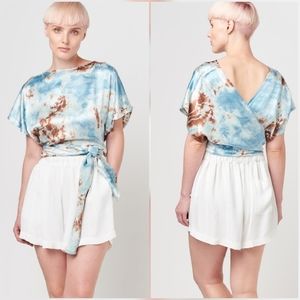 ANTHRO TINA +JO Silverado Tie Dye Reversible Top
